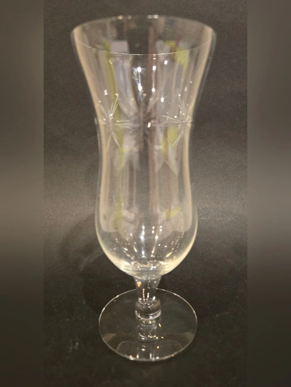 Vintage Susquehanna Hand Cut Etched Champagne Glass